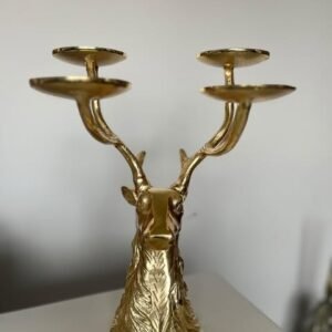 Metalinė elnio žvakidė „Didelė”