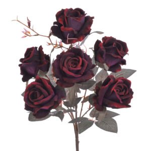 Aksominių rožių puokštė